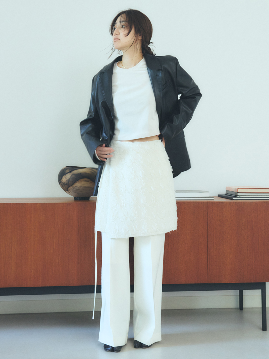 MIESROHE ミドルレングスマニッシュパンツ　ショートパンツ MIESROHE ミドルレングスマニッシュパンツショートパンツ