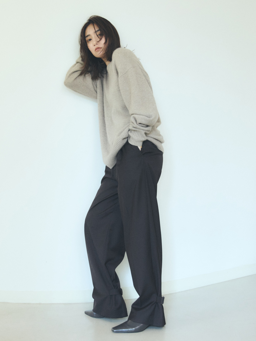 大人気✨ 新品❣️ ミースロエ ハイウエストパンツ ブラック マニッシュパンツ パンツ｜MIESROHE（ミースロエ）公式サイト