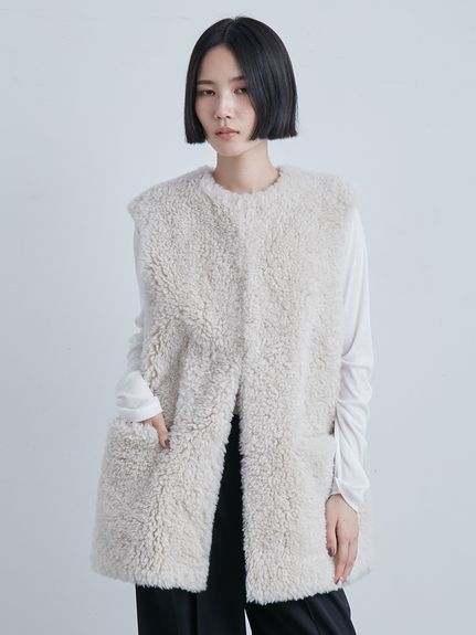 【MIESROHE】【美品】【完売品】リラクシーダブルロングジャケット MIESROHE（ミースロエ）の「リラクシーダブルロングジャケット