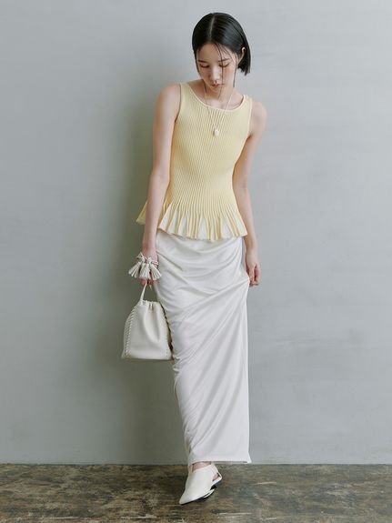 【値下げ】ラッセルレースマキシＳＫ　ホワイト　MIESROHE スカート 通常のアイテム｜MIESROHE（ミースロエ）公式サイト