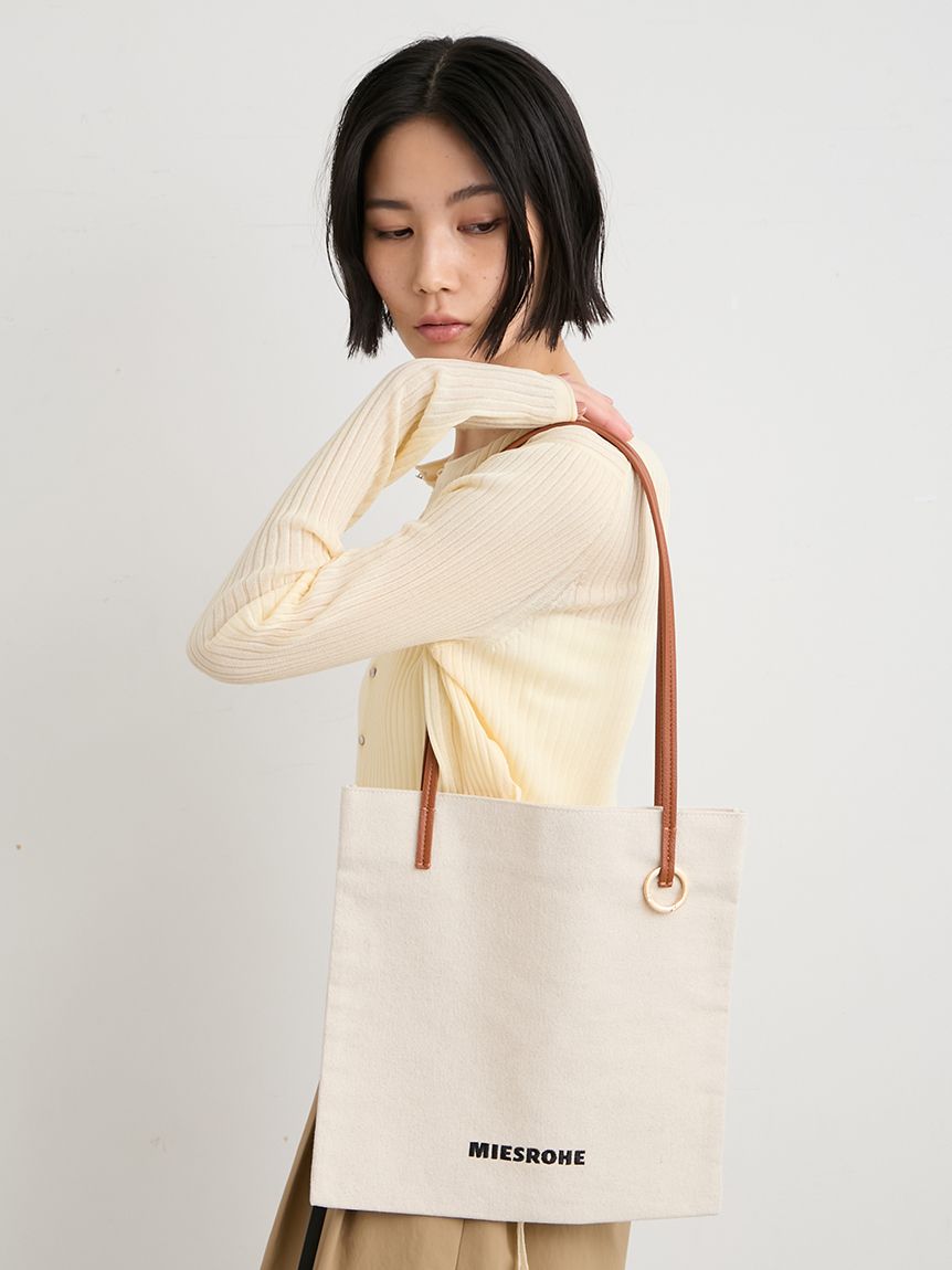 ロゴ刺繍トートバッグ(トートバッグ)｜グッズ｜MIESROHE（ミースロエ