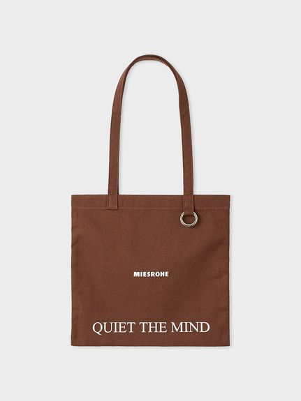 MIESROHE ミースロエ WOVEN LETHER BAG ブラウン MIESROHE（ミースロエ）の「SQUARE LEATHER BAG【ﾊﾝﾄﾞﾊﾞｯｸﾞ