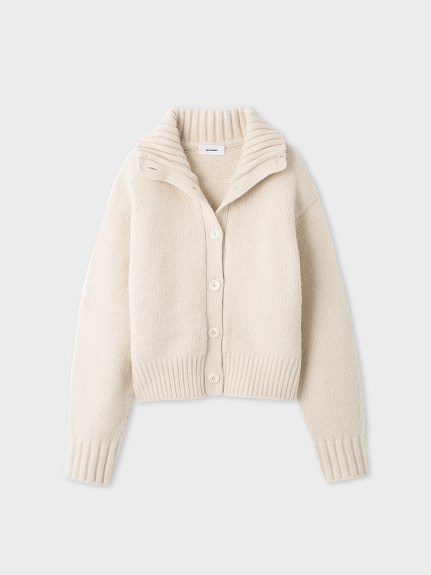 sustainable リサイクルハイネックウールニットカーディガンの口コミ