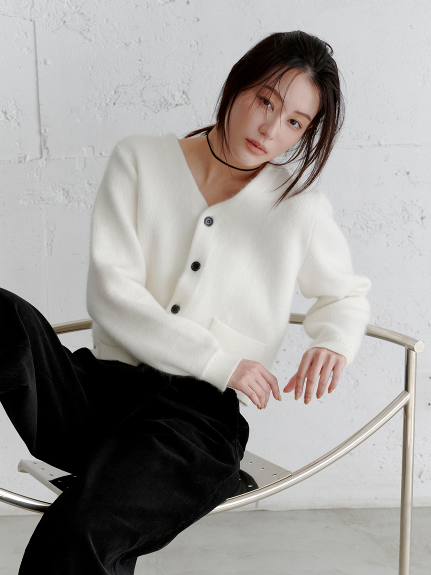 MIESROHEミースロエシアーストライプニットカーディガン MIESROHEミースロエシアーストライプニットカーディガン 楽天市場