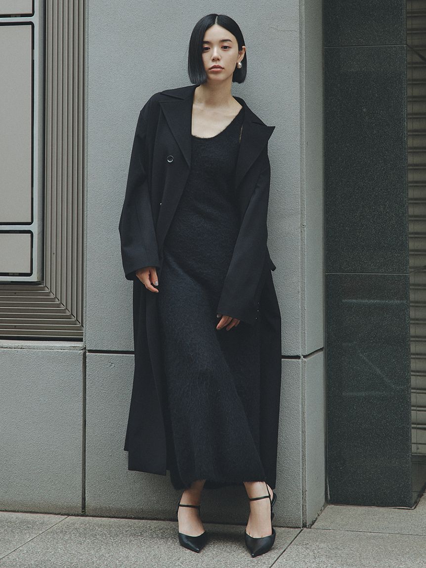 2024AW 今季MIESROHE フロントZIPオープンミディOP ミースロエ