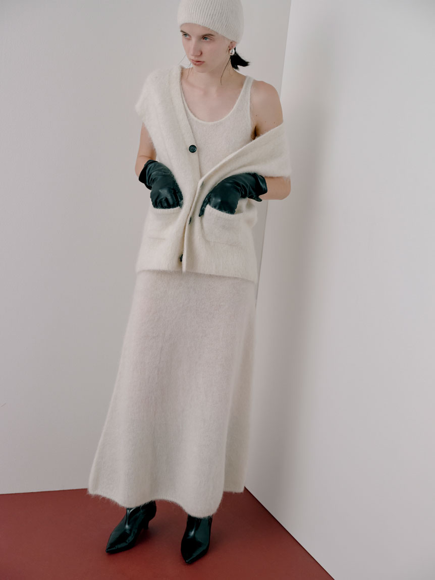 シャギーキャミニットOP(マキシ・ロングワンピース)｜ワンピース  