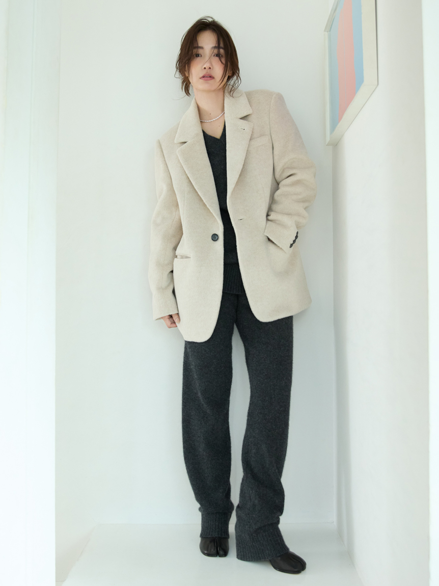 molli モリ ニット ワイドパンツ M molli モリ ニット ワイドパンツ M