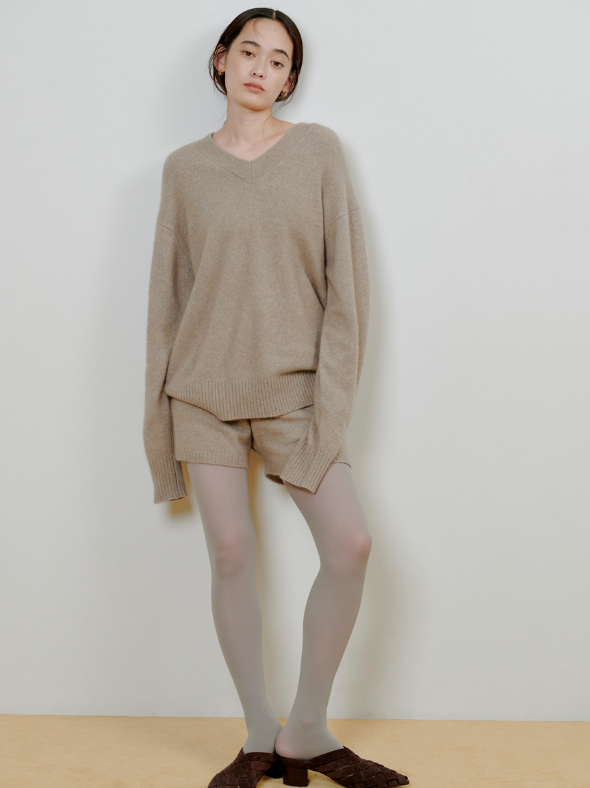 新品未使用misha and puff ニットショートパンツ Misha & Puffのキッズ｜ブルー＆オフホワイト ショートパンツが