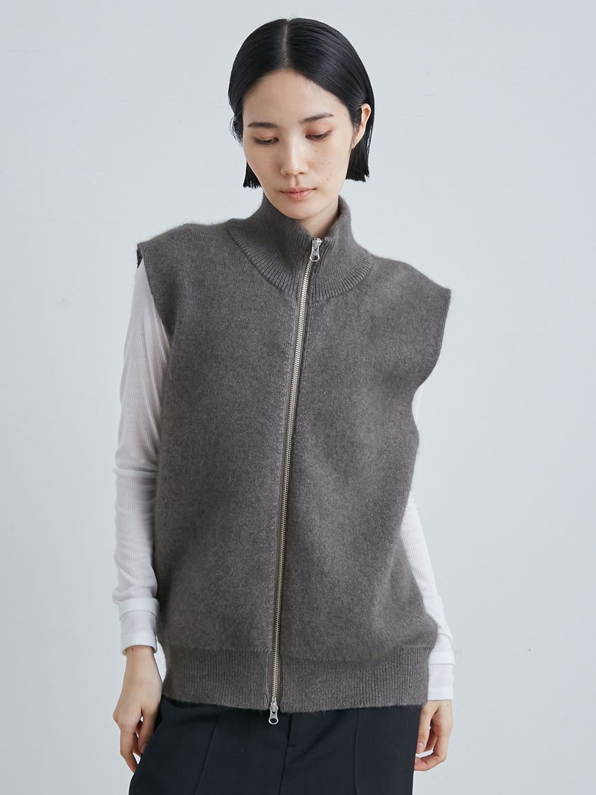 接結シャギーニットベスト(ベスト)｜アウター｜MIESROHE（ミースロエ  