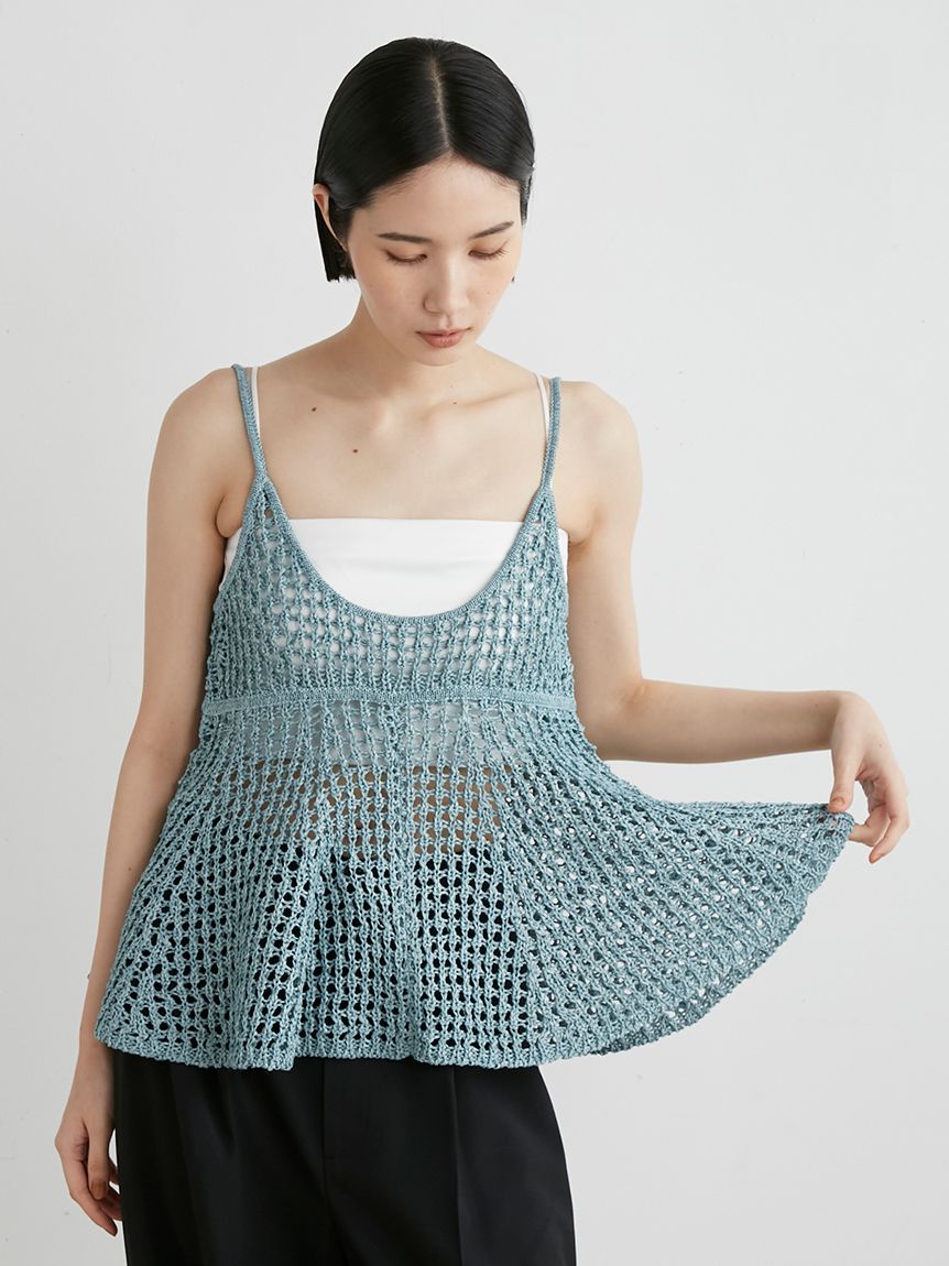 【MIESROHE】メッシュニットビスチェ メッシュニットビスチェ(ビスチェ)｜トップス｜MIESROHE