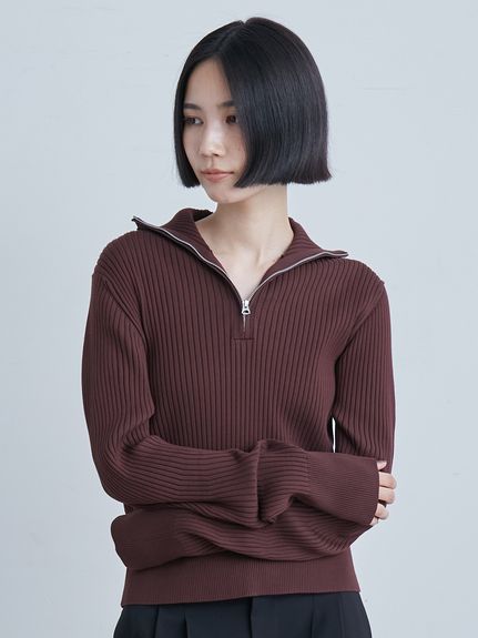 新品　miesrohe ミースロエ　ハーフスリーブチャンキーニット　ピンクニット ハーフスリーブチャンキーニット(ニット)｜トップス｜MIESROHE