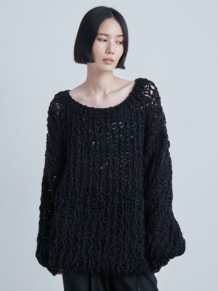 ローゲージハンド畦ニット(ニット)｜トップス｜MIESROHE（ミースロエ