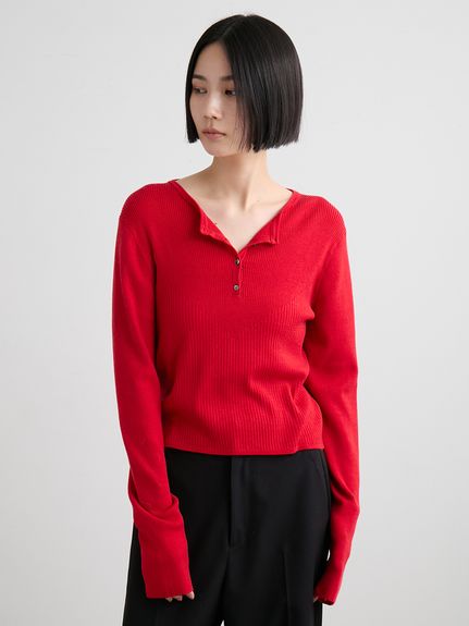 ミースロエ　クルーネック　ニット　ブラック パッチワークレース クルーネックニット｜トゥモローランド 公式通販