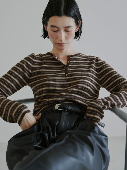 【美品】MIESROHE ミースロエ　羊毛カシミアスキッパーニット 美品】MIESROHE ミースロエ 羊毛カシミアスキッパーニット