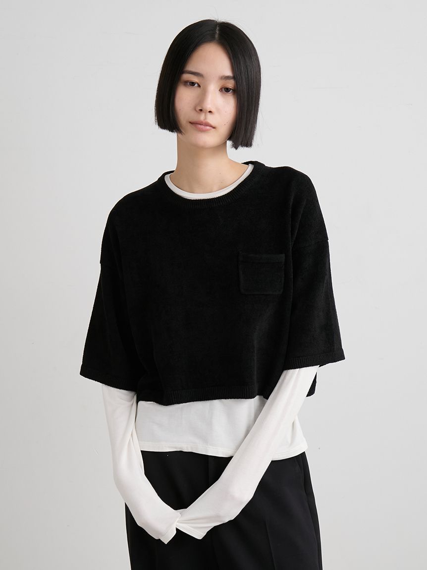 モールニット×カットソーＳＥＴトップス