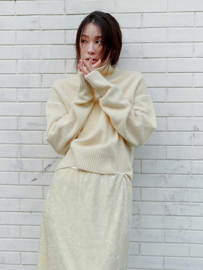 YAK／WOOLタートルソフトニット(ニット)｜トップス｜MIESROHE