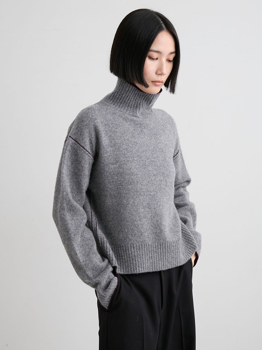 YAK／WOOLタートルソフトニット(ニット)｜トップス｜MIESROHE