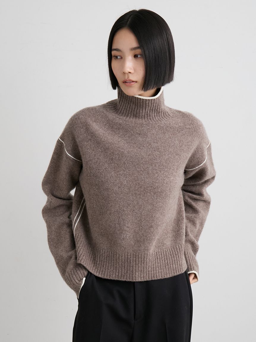 93ブレインタートル YAK／WOOLタートルソフトニット(ニット)｜トップス｜MIESROHE