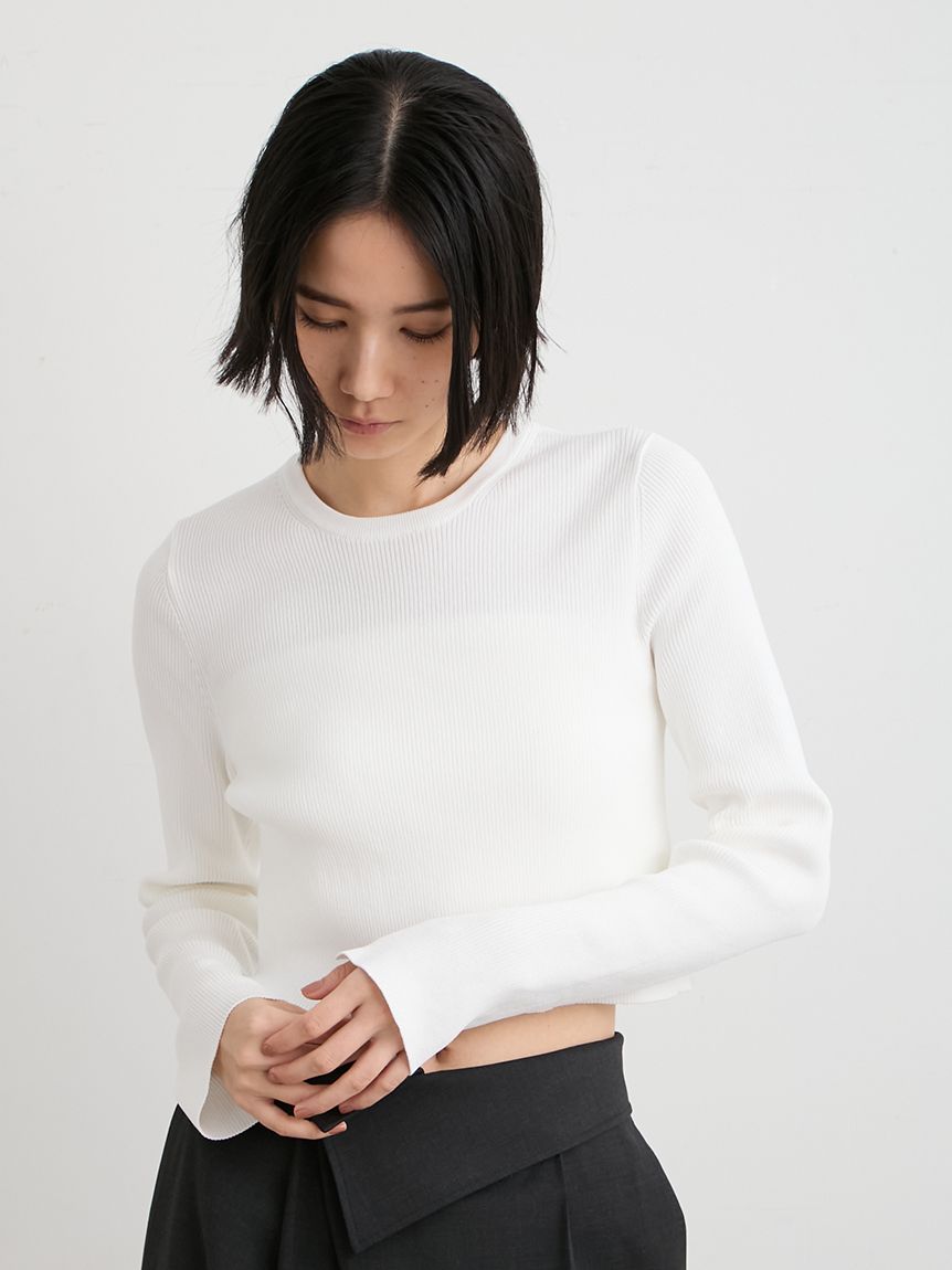 洗える】organic RIBコンパクトニット(ニット)｜トップス｜MIESROHE