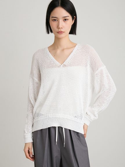 MIESROHE リボンモールスキッパーニット Fサイズ　WHTカラー ニット｜MIESROHE（ミースロエ）公式サイト