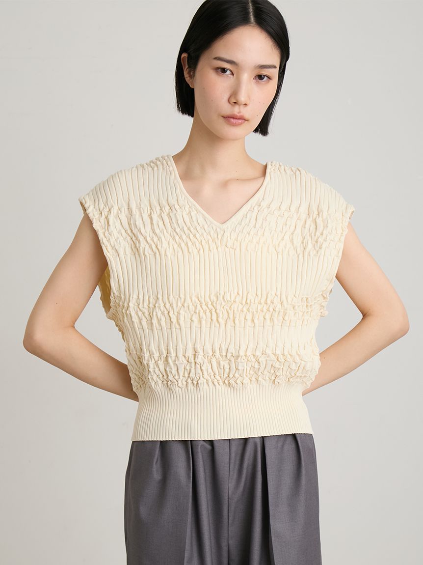 MIESROHE ミースロエ ワンショルニットトップス/ツイストデザインニット 洗える】サステナブルフォルムニット(ニット)｜トップス｜MIESROHE