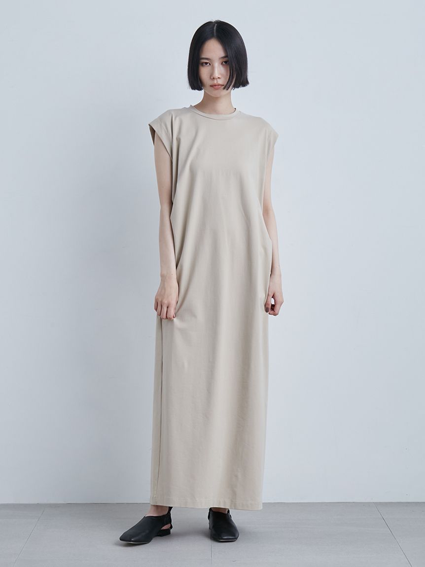 カットソータックコンフォートワンピース(マキシ・ロングワンピース