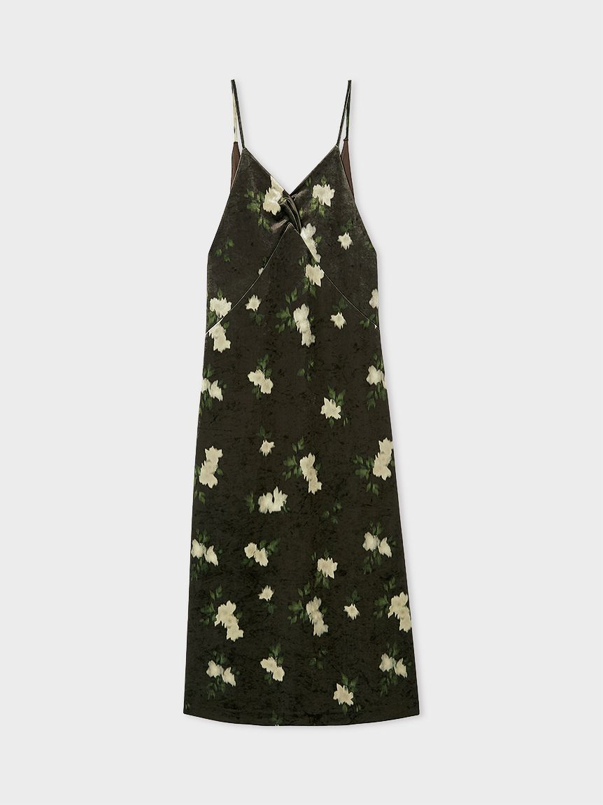 バックシャンベロアキャミワンピース(キャミワンピース)｜ワンピース