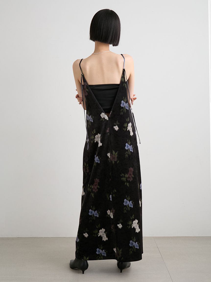 バックシャンベロアキャミワンピース バックシャンベロアキャミワンピース(キャミワンピース)｜ワンピース