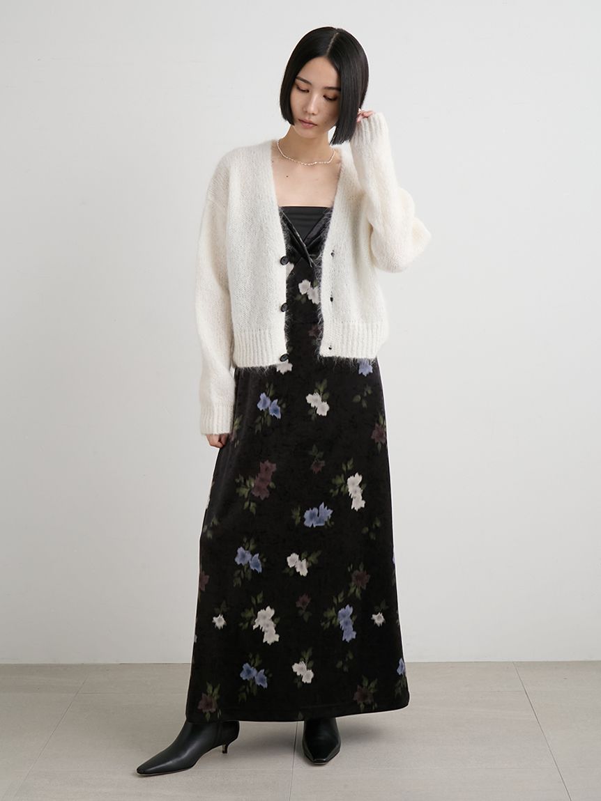 バックシャンベロアキャミワンピース バックシャンベロアキャミワンピース(キャミワンピース)｜ワンピース