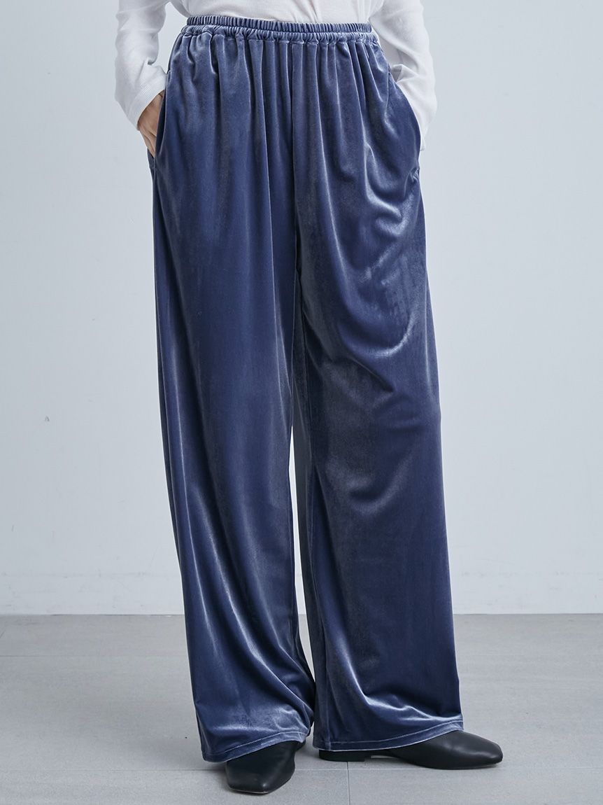 MIESROHE ウォッシャブル ベロアイージーコンフォートPT グレー1サイズ MIESROHE（ミースロエ）の「washableベロアイージーコンフォート