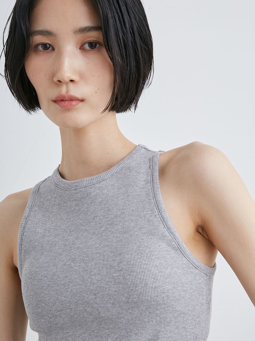 カップ付きリブテレコTOPS(カットソー)｜トップス｜MIESROHE  