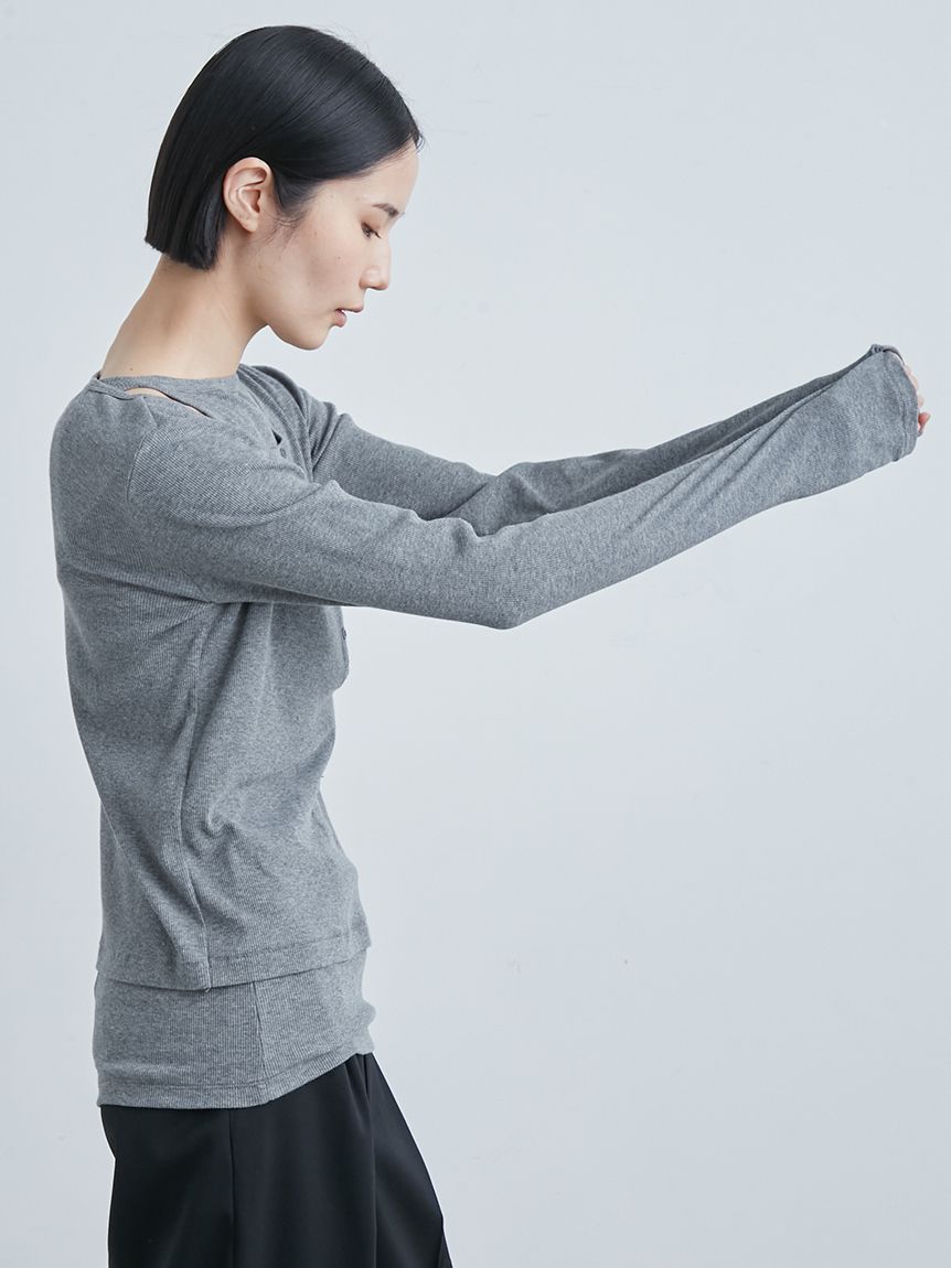 シアーレイヤードTOPS(カットソー)｜トップス｜MIESROHE