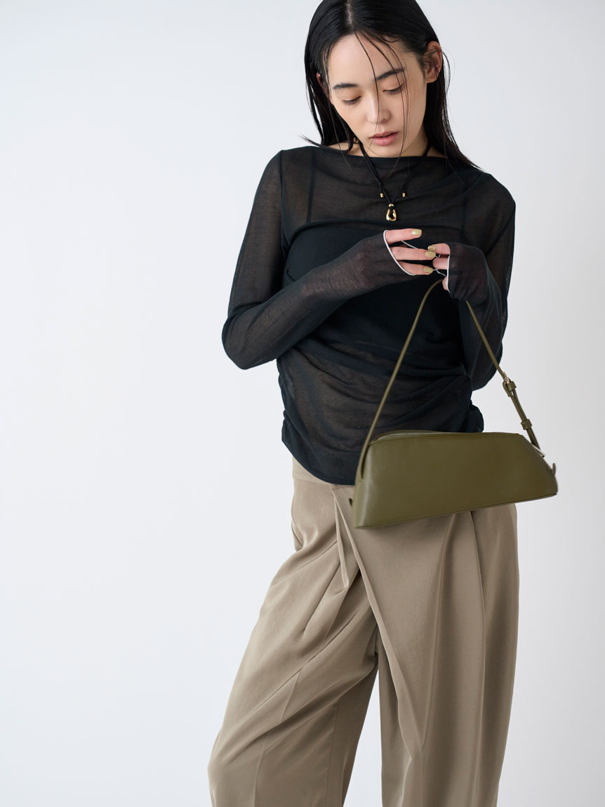 MIESROHE/アシンメトリーギャザートップス MIESROHE｜アシンメトリーギャザーTOPS | Rakuten Fashion(楽天