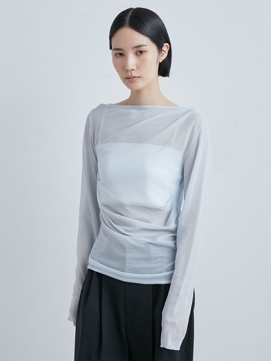 3color 】カットアウトサイドシャーリングアシンメトリー