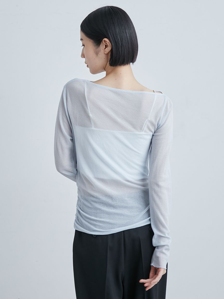 MIESROHE アシンメトリーギャザーＴＯＰＳ アシンメトリーギャザーTOPS(カットソー)｜トップス