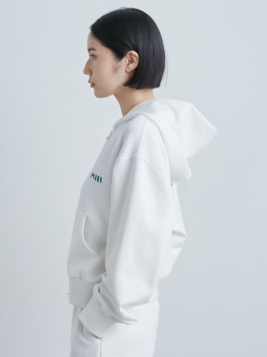 パーカー ＨＡＮＤ　ＷＨＩＴＴＥＮジップフーディ レディース MIESROHE パーカー HAND WHITTENジップフーディ