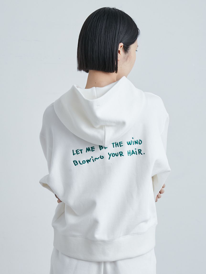 パーカー ＨＡＮＤ　ＷＨＩＴＴＥＮジップフーディ レディース MIESROHE パーカー HAND WHITTENジップフーディ