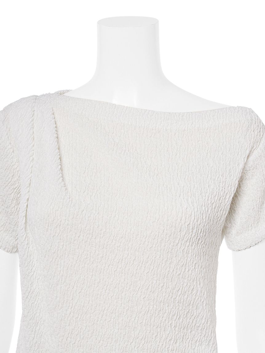 シュリンクドレープカットTOPS(カットソー)｜トップス