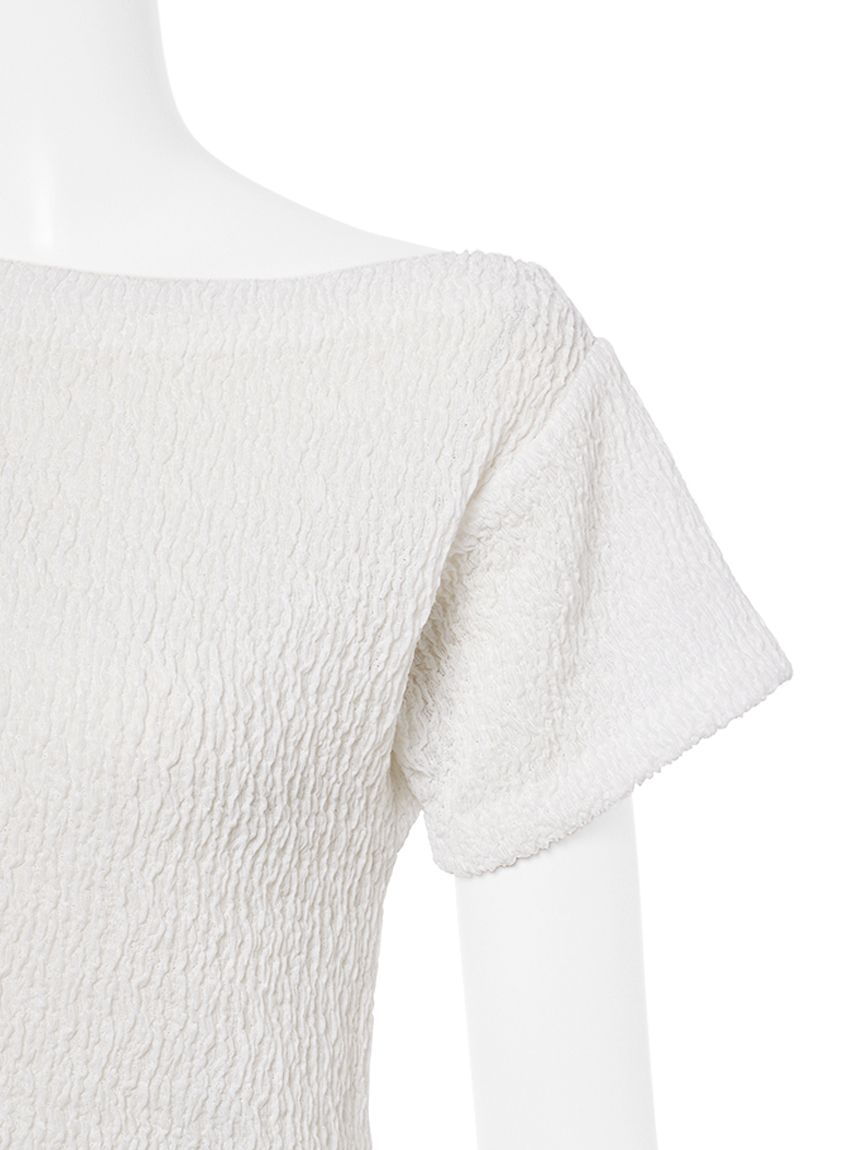シュリンクドレープカットTOPS(カットソー)｜トップス