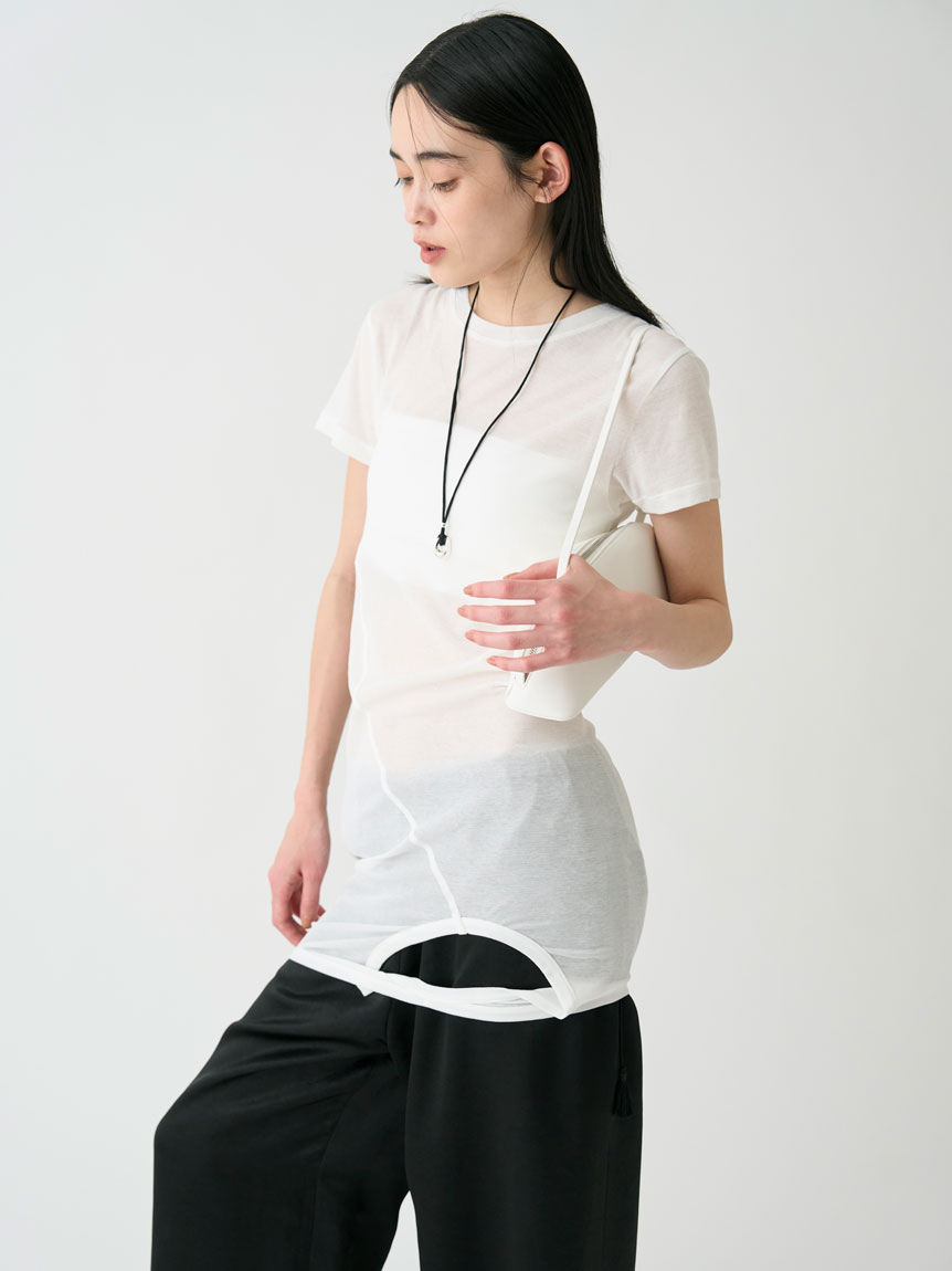ツイストレイヤードT(Tシャツ)｜トップス｜MIESROHE（ミースロエ