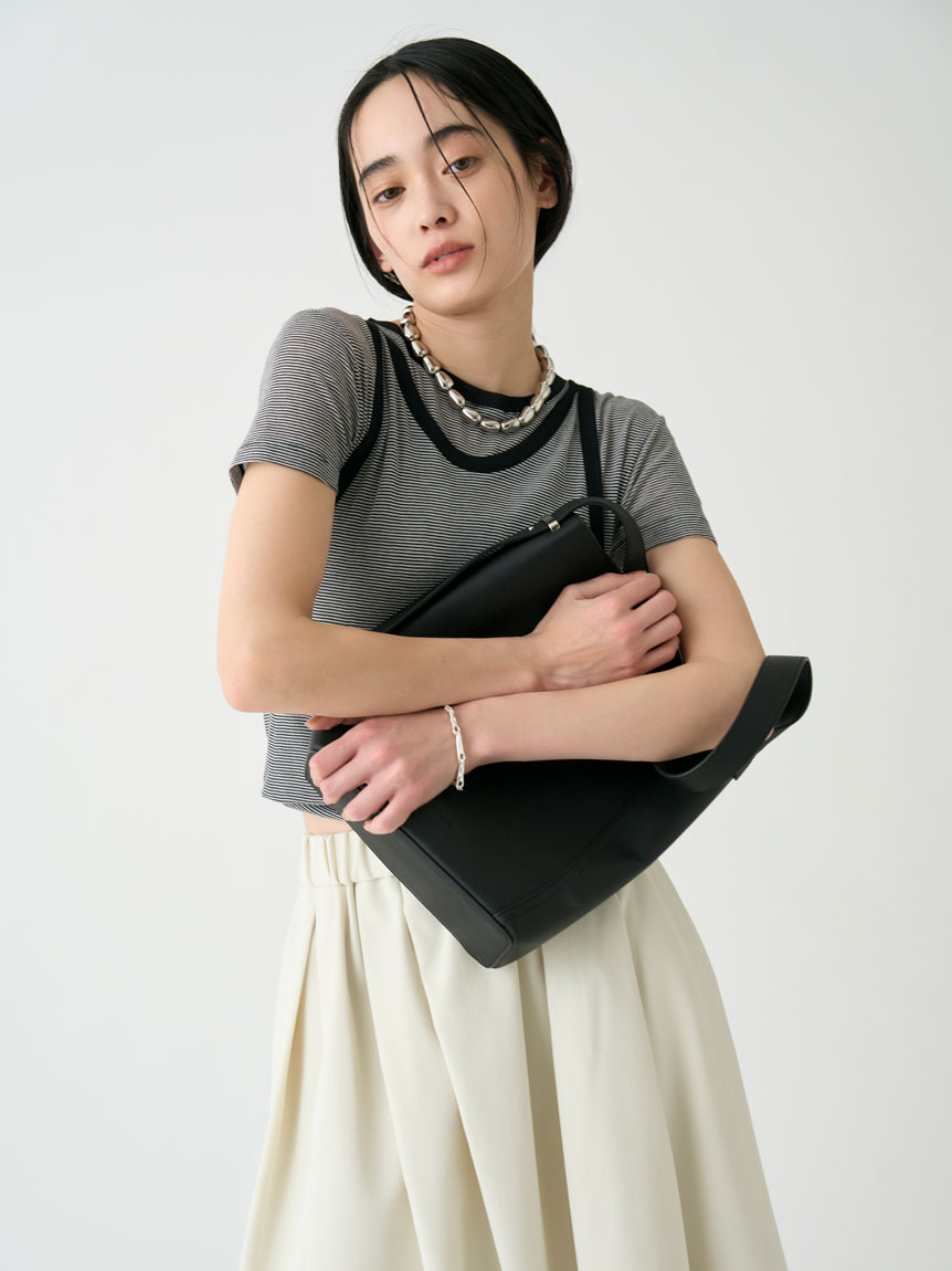 ツイストレイヤードT(Tシャツ)｜トップス｜MIESROHE（ミースロエ