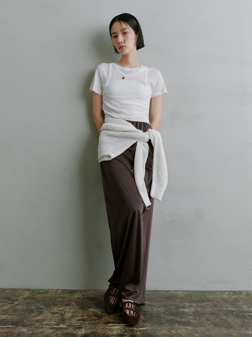 ツイストレイヤードT(Tシャツ)｜トップス｜MIESROHE（ミースロエ