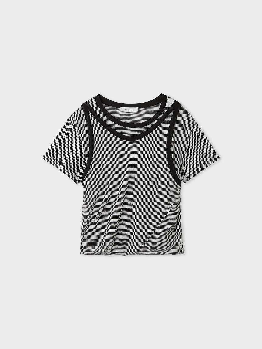 ミースロエ　ツイストレイヤードT ツイストレイヤードT(Tシャツ)｜トップス｜MIESROHE（ミースロエ