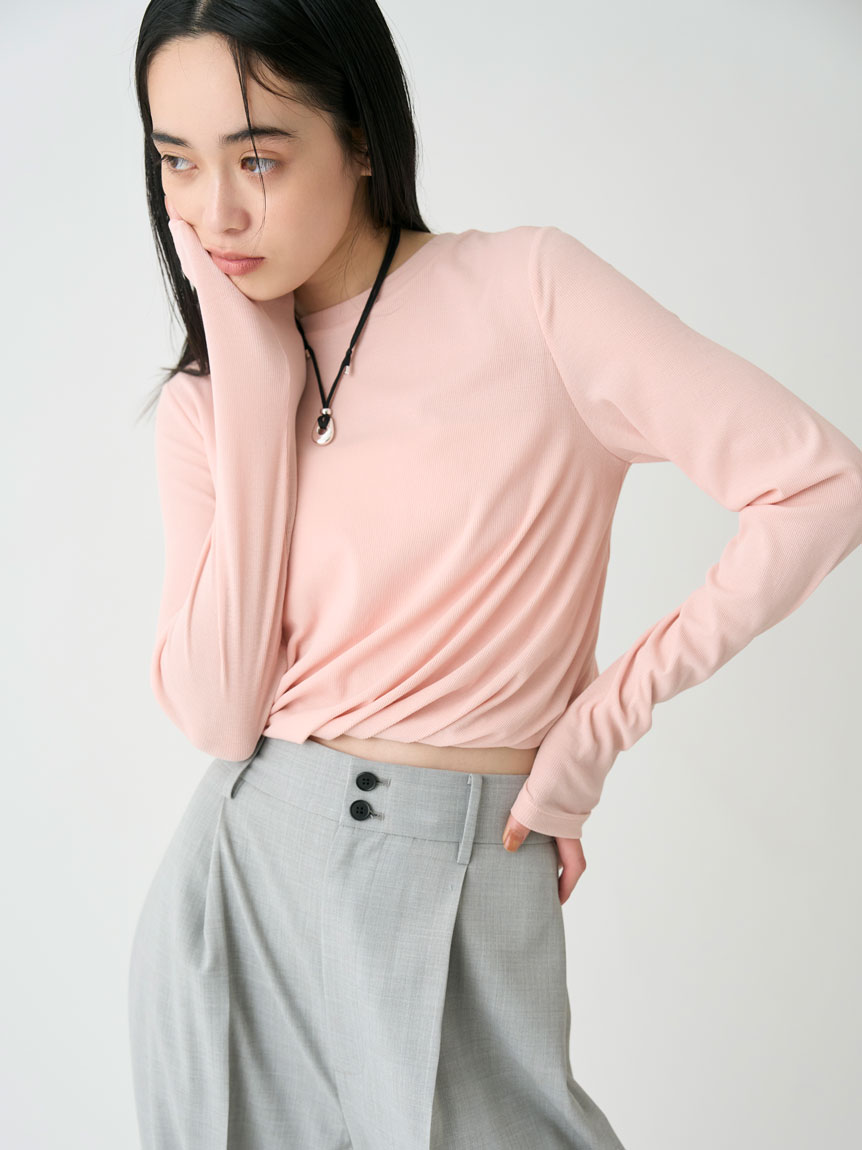 【新品タグ付き】ミースロエ ツイスト長袖トップス MIESROHE｜ツイスト長袖トップス | Rakuten Fashion(楽天