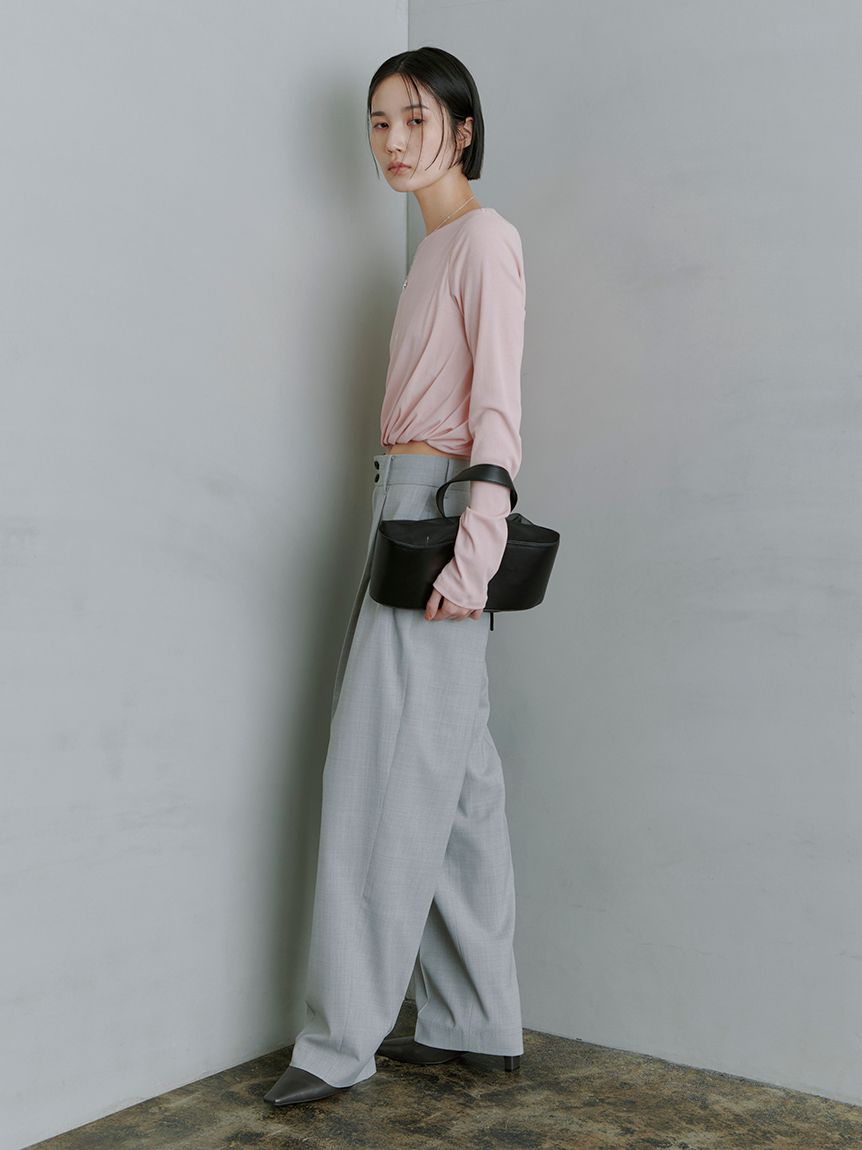 ツイスト長袖トップス（カットソー/Tシャツ）｜MIESROHE