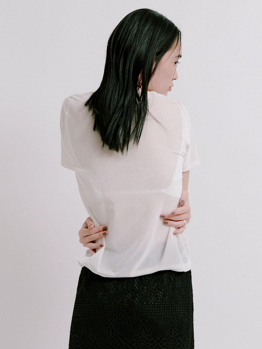 値引き! タグ付き MIESROHE シアーベロアコンパクトT シアーベロアコンパクトT(Tシャツ)｜トップス｜MIESROHE