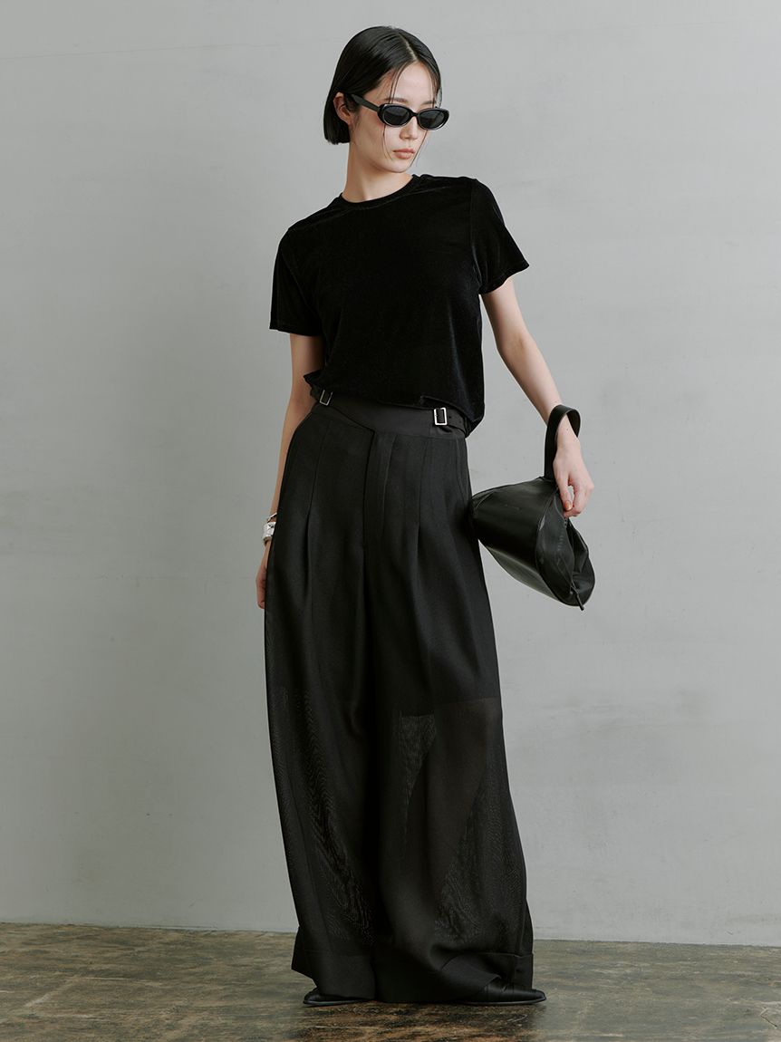 シアーベロアコンパクトT(Tシャツ)｜トップス｜MIESROHE（ミースロエ