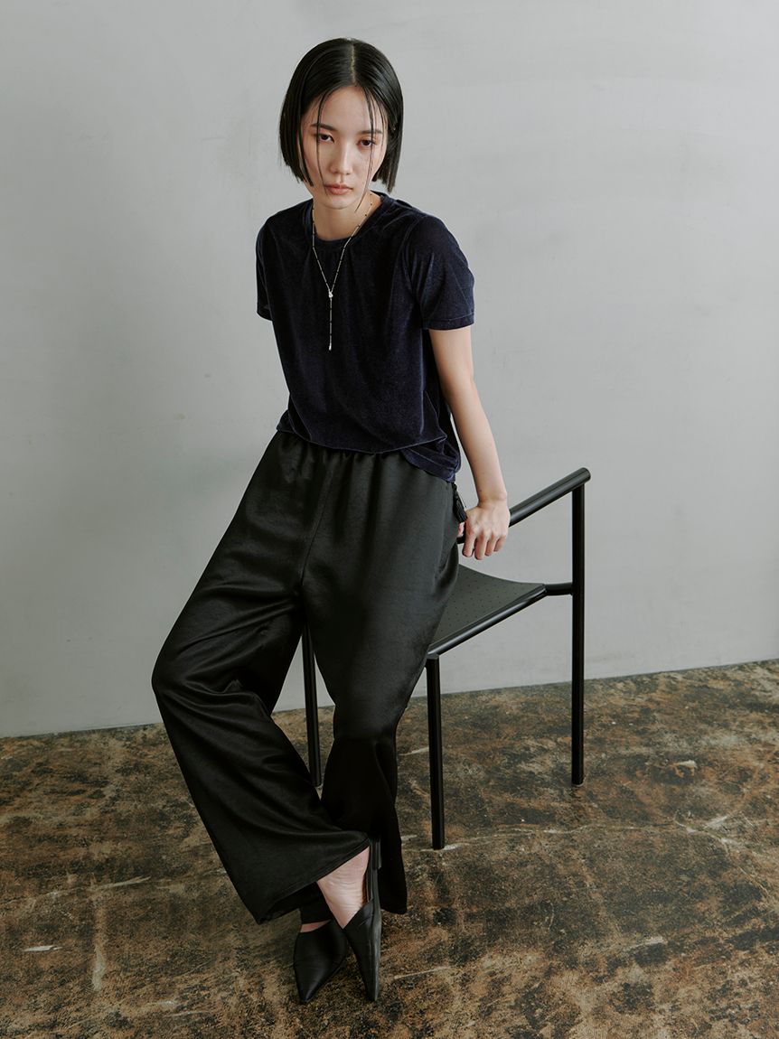 値引き! タグ付き MIESROHE シアーベロアコンパクトT シアーベロアコンパクトT(Tシャツ)｜トップス｜MIESROHE