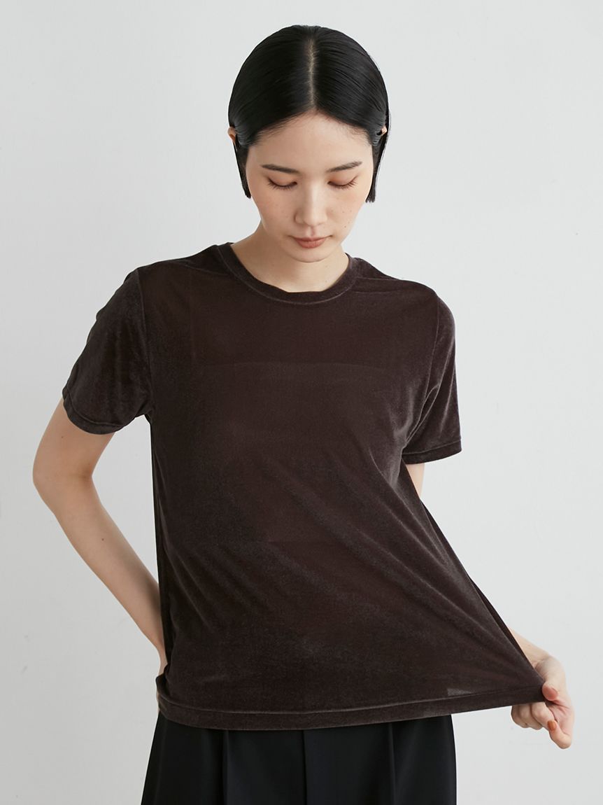 シアーベロアコンパクトT(Tシャツ)｜トップス｜MIESROHE（ミースロエ