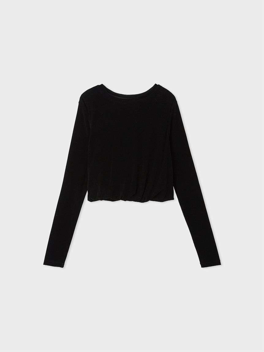 【新品タグ付き】MIESROHE フロッキーチュールねじりTシャツ フロッキーチュールねじりTシャツ(Tシャツ)｜トップス｜MIESROHE